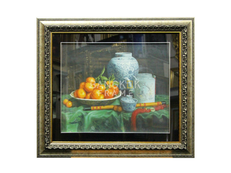 กรอบรูปภาพท้องพระโรงสมัยโบราณ